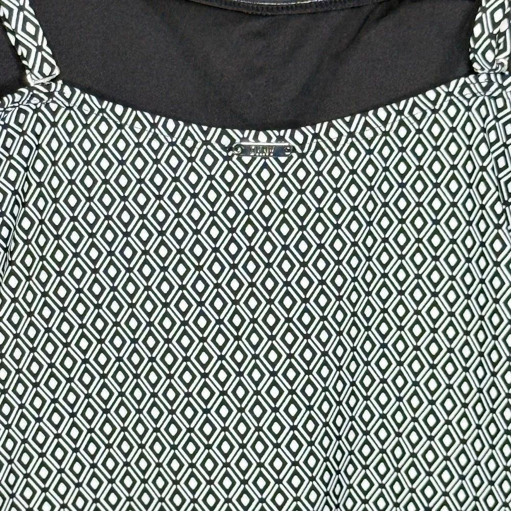 DKNY Women's Removable Straps One Piece Swimsuit Medium‎ Black/White SPF - Picture 11 of 16